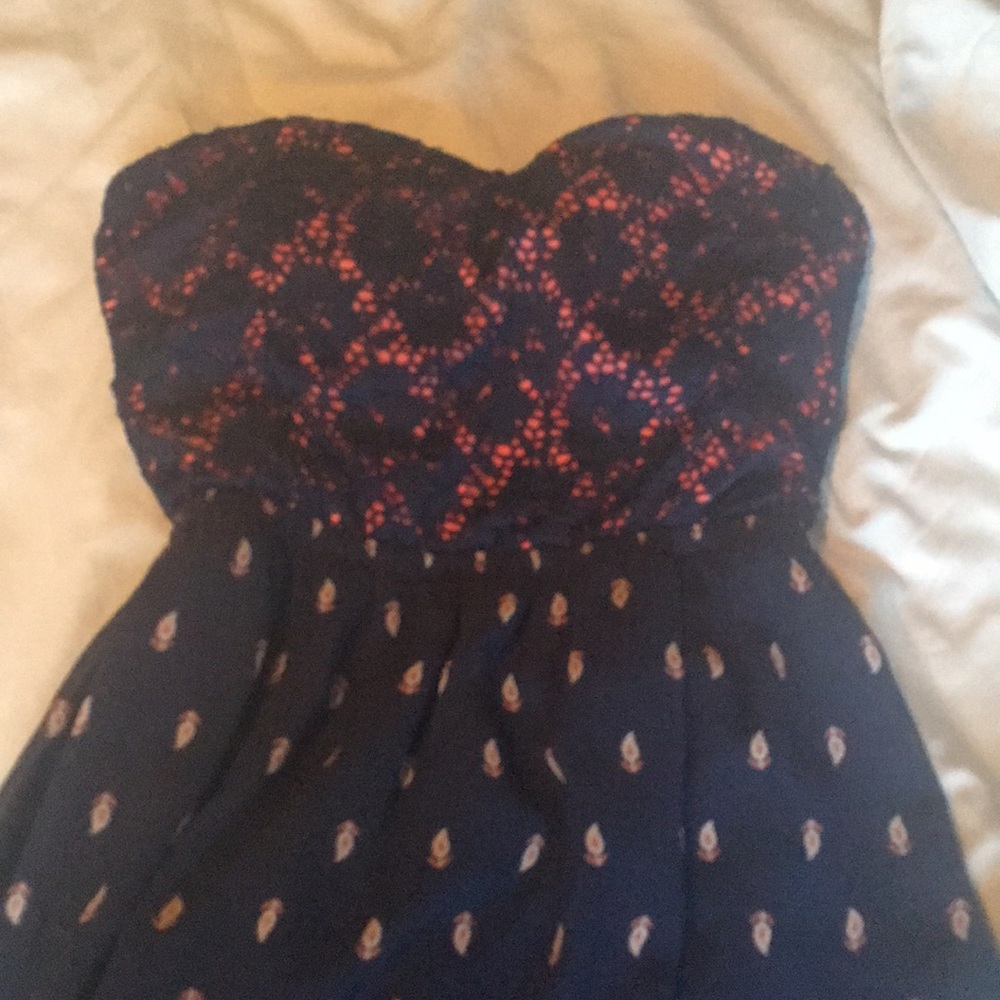 Strapless maxi dress
